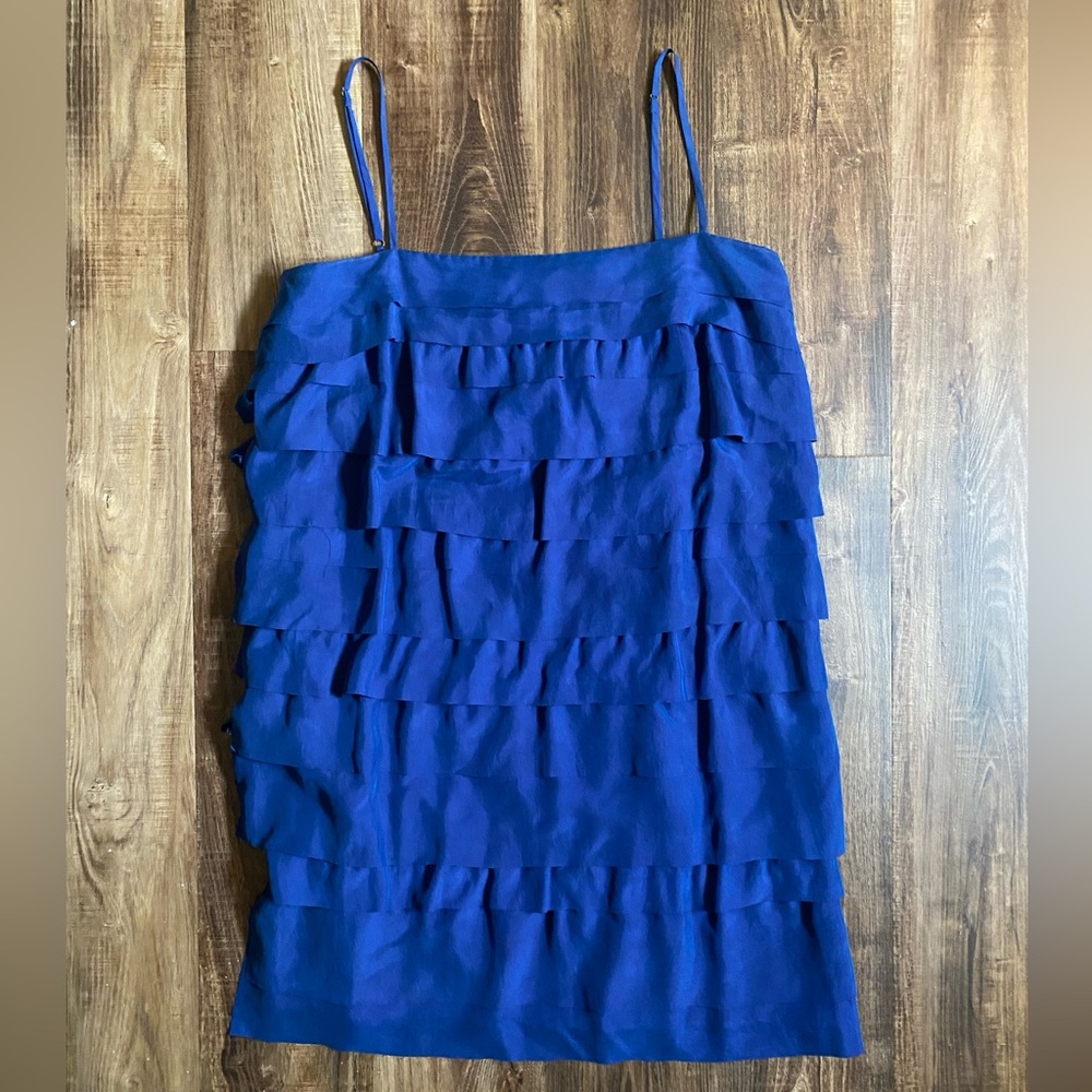 ruffle mini loft dress